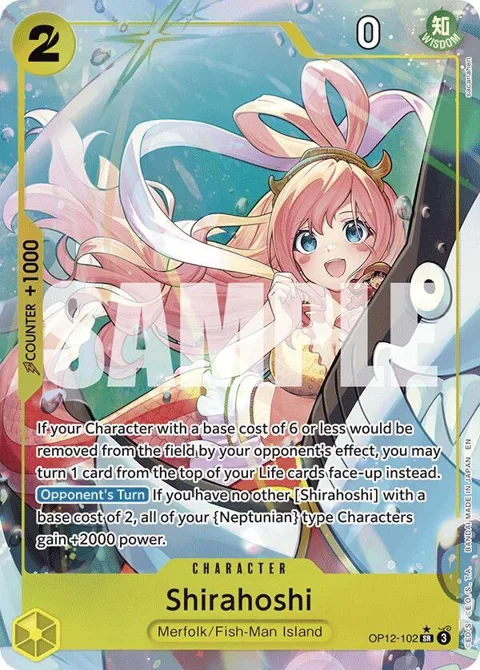 Shirahoshi Alt Art OP12-102 One Piece card from Legacy of the Master