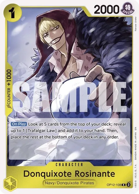 Donquixote Rosinante OP12-108 OP12 One Piece card from Legacy of the Master