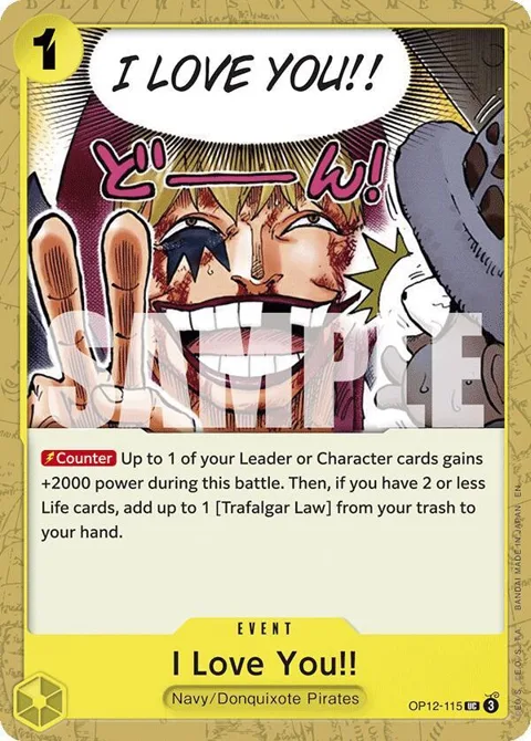 I Love You!! OP12-115 One Piece card from Legacy of the Master