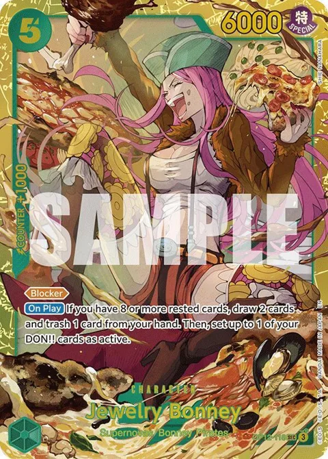 Jewelry Bonney OP12-118 One Piece card from Legacy of the Master