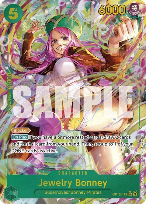 Jewelry Bonney Alt Art OP12-118 One Piece card from Legacy of the Master