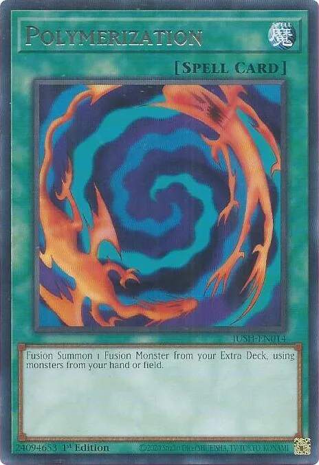 Polymerization JUSH-EN014 Yu-Gi-Oh card from Justice Hunters