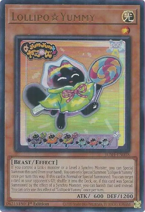 LollipoYummy JUSH-EN018 Yu-Gi-Oh card from Justice Hunters