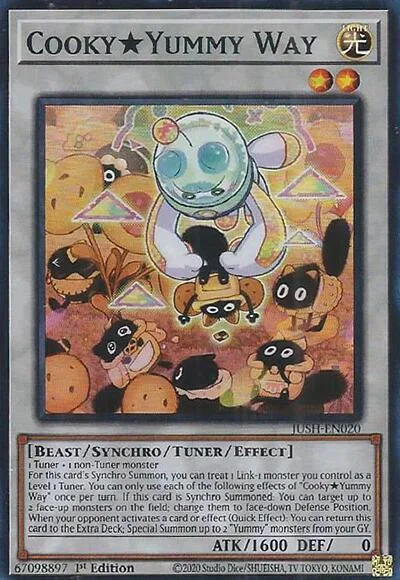 CookyYummy Way Super Rare JUSH-EN020 Yu-Gi-Oh card from Justice Hunters