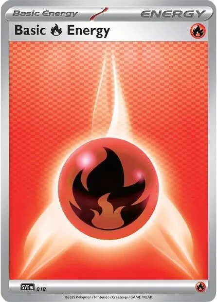 Basic Fire Energy #018 Pokémon card from Scarlet & Violet Energies