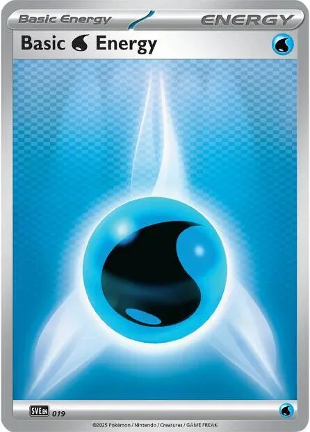 Basic Water Energy #019 Pokémon card from Scarlet & Violet Energies