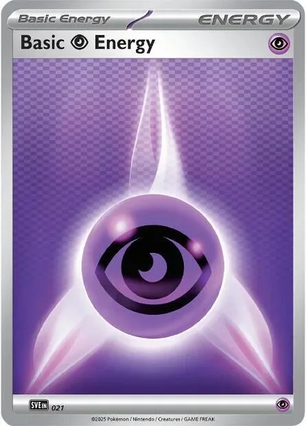 Basic Psychic Energy #021 Reverse Holofoil Pokémon card from Scarlet & Violet Energies