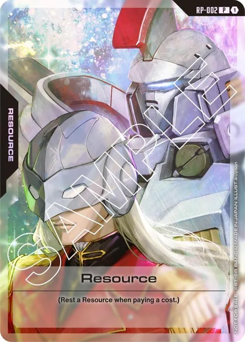 Resource San Diego Comic-Con 2025 RP-002 Gundam card from Promotional Resource Tokens
