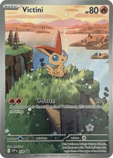 Victini #208 Holofoil Pokémon card from Scarlet & Violet Promo Cards