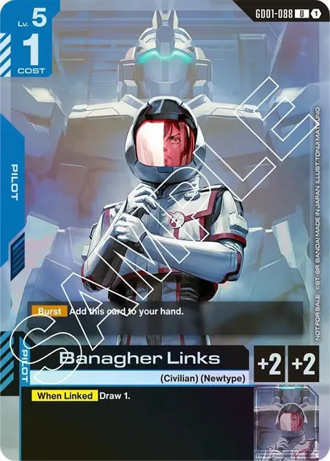 Banagher Links Launch Event GD01-088 Gundam card from Gundam Promotional Cards