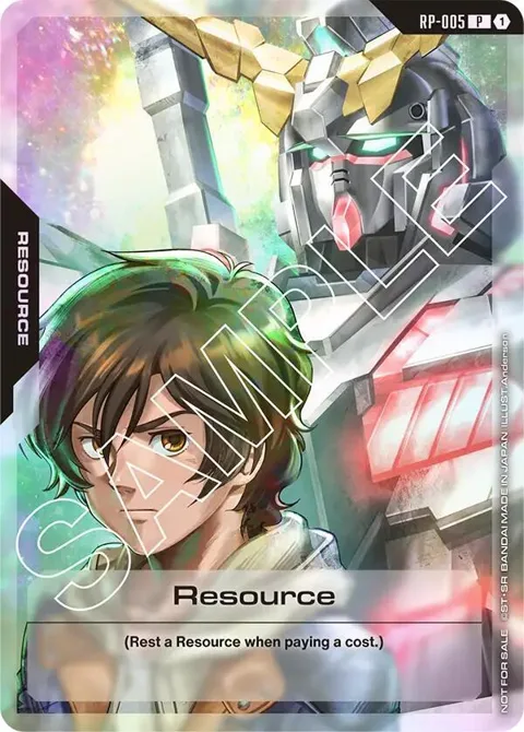 Resource Resource Pack RP-005 Gundam card from Promotional Resource Tokens