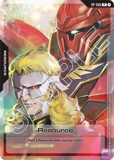 Resource Resource Pack RP-006 Gundam card from Promotional Resource Tokens