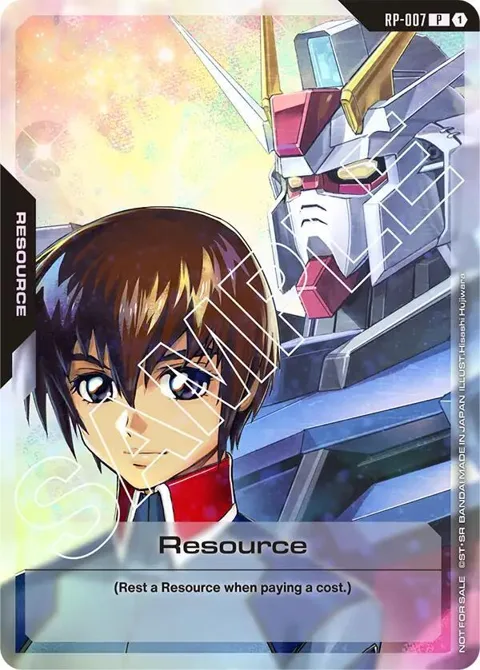 Resource Resource Pack RP-007 Gundam card from Promotional Resource Tokens