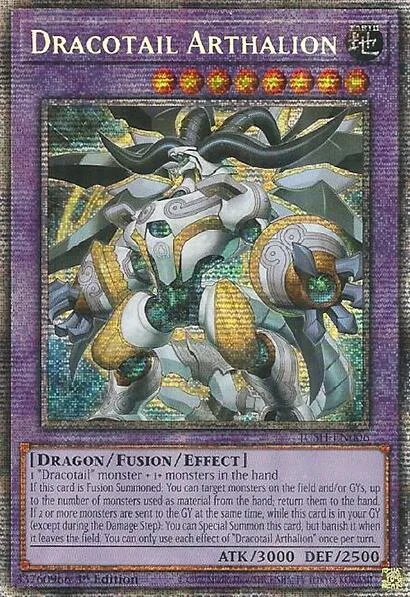 Dracotail Arthalion Starlight Rare JUSH-EN006 Yu-Gi-Oh card from Justice Hunters