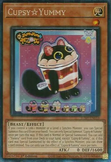 CupsyYummy Collector's Rare JUSH-EN016 Yu-Gi-Oh card from Justice Hunters