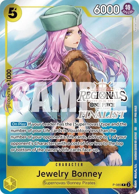 Jewelry Bonney Offline Regional Finalist Card Set 2025 Vol.2 P-085 One Piece card from One Piece Promotion Cards
