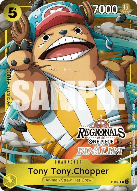 Tony Tony.Chopper Offline Regional Finalist Card Set 2025 Vol.2 P-089 One Piece card from One Piece Promotion Cards