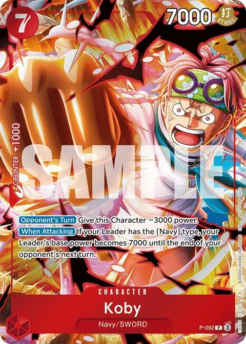 Koby Event Pack Vol. 7 P-092 One Piece card from One Piece Promotion Cards