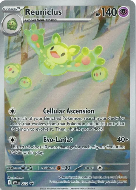 Reuniclus #212 Holofoil Pokémon card from Scarlet & Violet Promo Cards