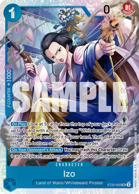Izo ST22-002 One Piece card from Starter Deck 22: Ace & Newgate