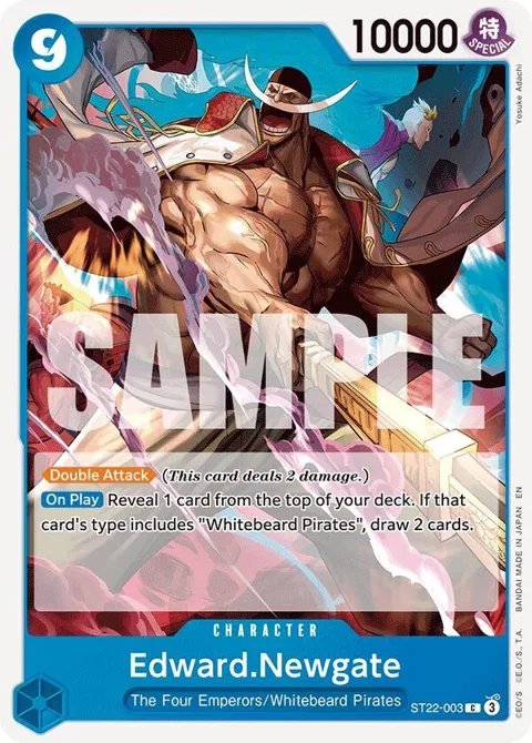 Edward.Newgate ST22-003 One Piece card from Starter Deck 22: Ace & Newgate