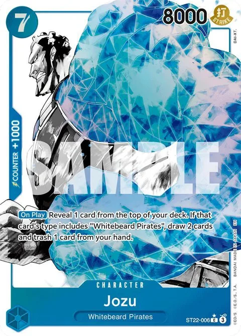 Jozu Alt Art ST22-006 One Piece card from Starter Deck 22: Ace & Newgate