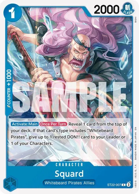 Squard ST22-007 One Piece card from Starter Deck 22: Ace & Newgate