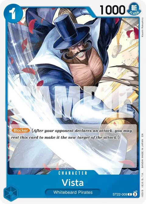 Vista ST22-009 One Piece card from Starter Deck 22: Ace & Newgate
