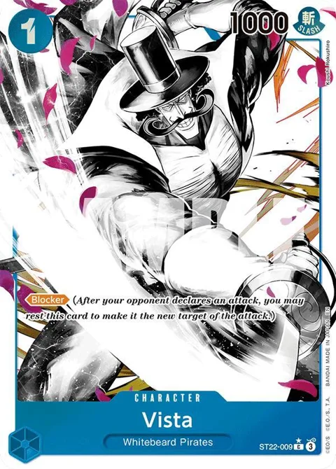 Vista Alt Art ST22-009 One Piece card from Starter Deck 22: Ace & Newgate