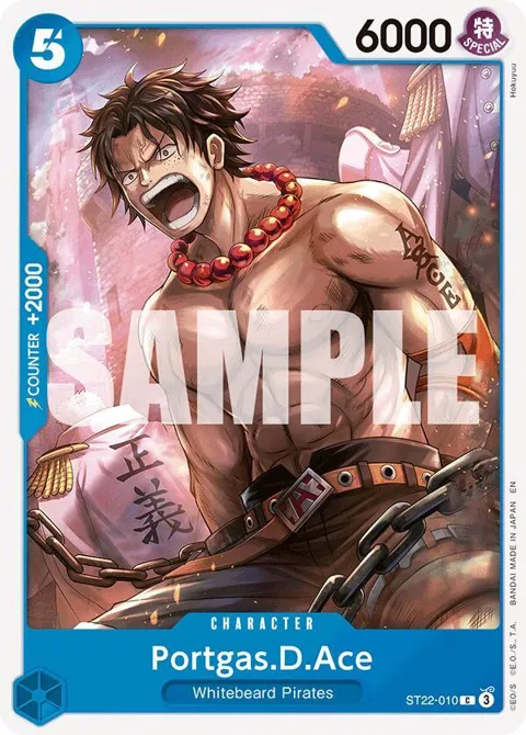 Portgas.D.Ace ST22-010 One Piece card from Starter Deck 22: Ace & Newgate