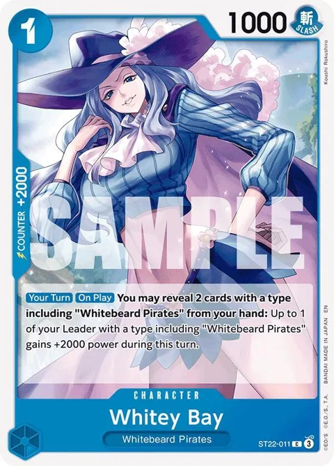 Whitey Bay ST22-011 One Piece card from Starter Deck 22: Ace & Newgate