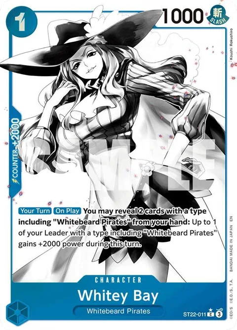 Whitey Bay Alt Art ST22-011 One Piece card from Starter Deck 22: Ace & Newgate