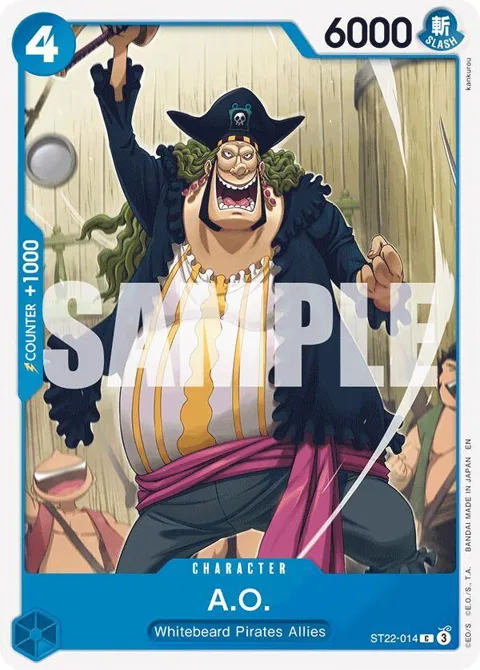 A.O. ST22-014 One Piece card from Starter Deck 22: Ace & Newgate