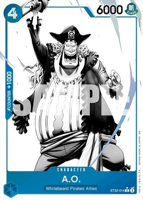 A.O. Alt Art ST22-014 One Piece card from Starter Deck 22: Ace & Newgate