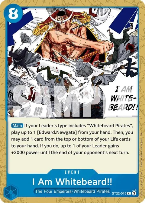 I Am Whitebeard!! ST22-015 One Piece card from Starter Deck 22: Ace & Newgate