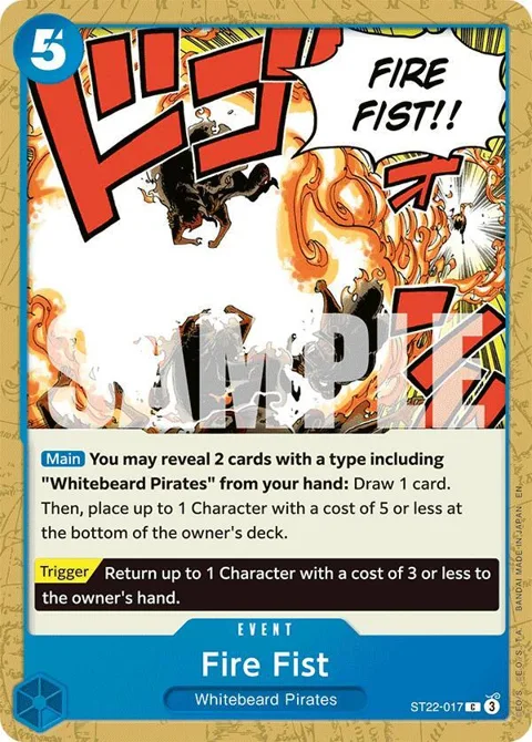 Fire Fist ST22-017 One Piece card from Starter Deck 22: Ace & Newgate