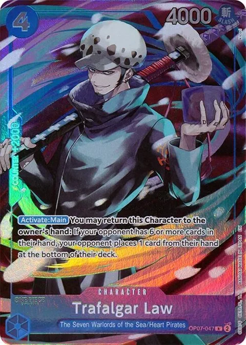 Trafalgar Law Seven Warlords of the Sea Binder Set OP07-047 One Piece card from One Piece Promotion Cards