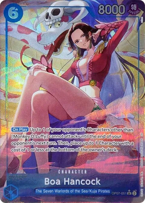 Boa Hancock Seven Warlords of the Sea Binder Set Alt Art OP07-051 One Piece card from One Piece Promotion Cards