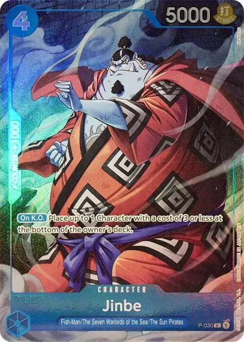 Jinbe Seven Warlords of the Sea Binder Set P-030 One Piece card from One Piece Promotion Cards