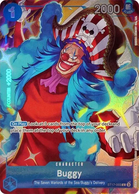 Buggy Seven Warlords of the Sea Binder Set ST17-003 One Piece card from One Piece Promotion Cards