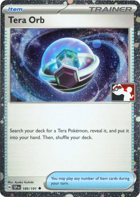 Tera Orb - 189/191 Cosmos Holo #189/191 Holofoil Pokémon card from Prize Pack Series Cards