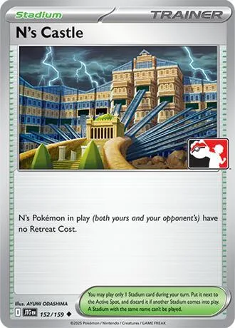 N's Castle #152/159 Pokémon card from Prize Pack Series Cards