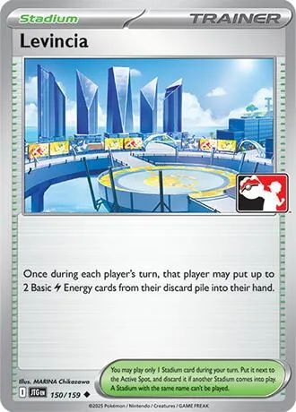 Levincia #150/159 Pokémon card from Prize Pack Series Cards