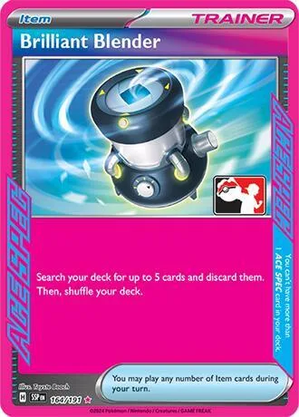 Brilliant Blender #164/191 Holofoil Pokémon card from Prize Pack Series Cards