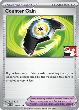 Counter Gain #169/191 Pokémon card from Prize Pack Series Cards