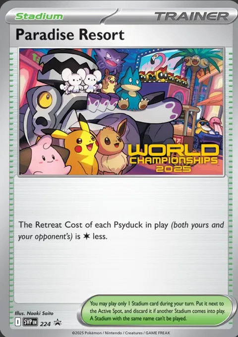 Paradise Resort - 224 World Championships 2025 #224 Pokémon card from Scarlet & Violet Promo Cards
