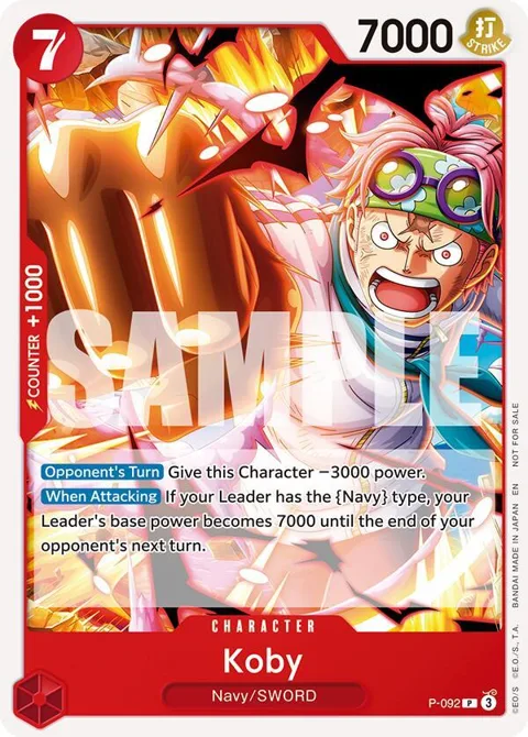Koby OP12 Release Event P-092 One Piece card from One Piece Promotion Cards