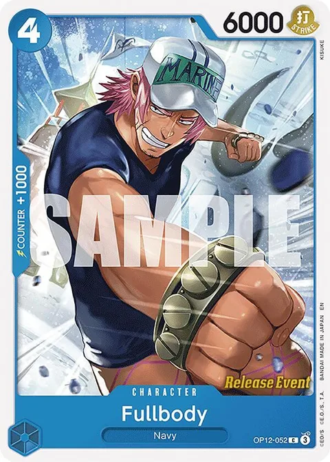Fullbody OP12-052 Pre-Release One Piece card from Legacy of the Master Release Event Cards