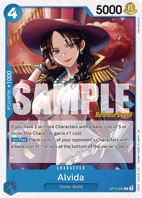 Alvida OP12-042 Pre-Release One Piece card from Legacy of the Master Release Event Cards