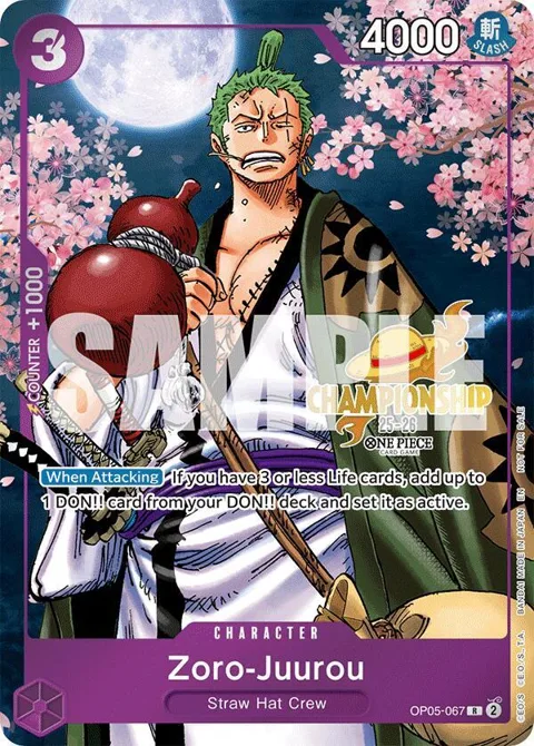 Zoro-Juurou CS 25-26 Event Pack OP05-067 One Piece card from One Piece Promotion Cards